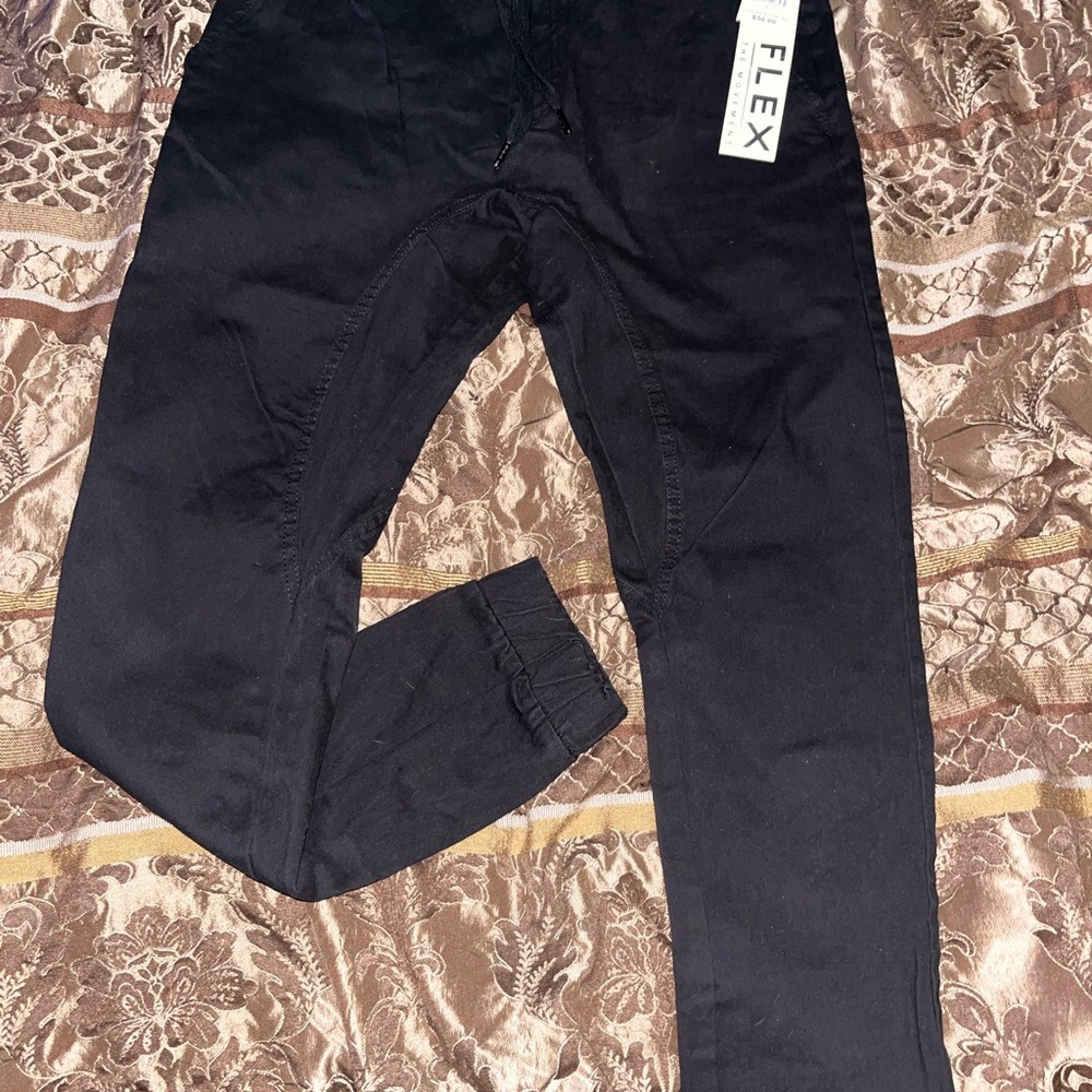 South Pole Black Flex Trousers